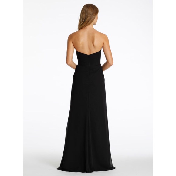 NEW Hayley Paige Occasions strapless chiffon dress - Picture 2 of 3
